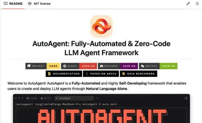 AutoAgent project