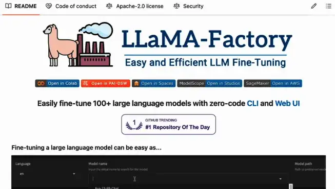 LlamaFactory project